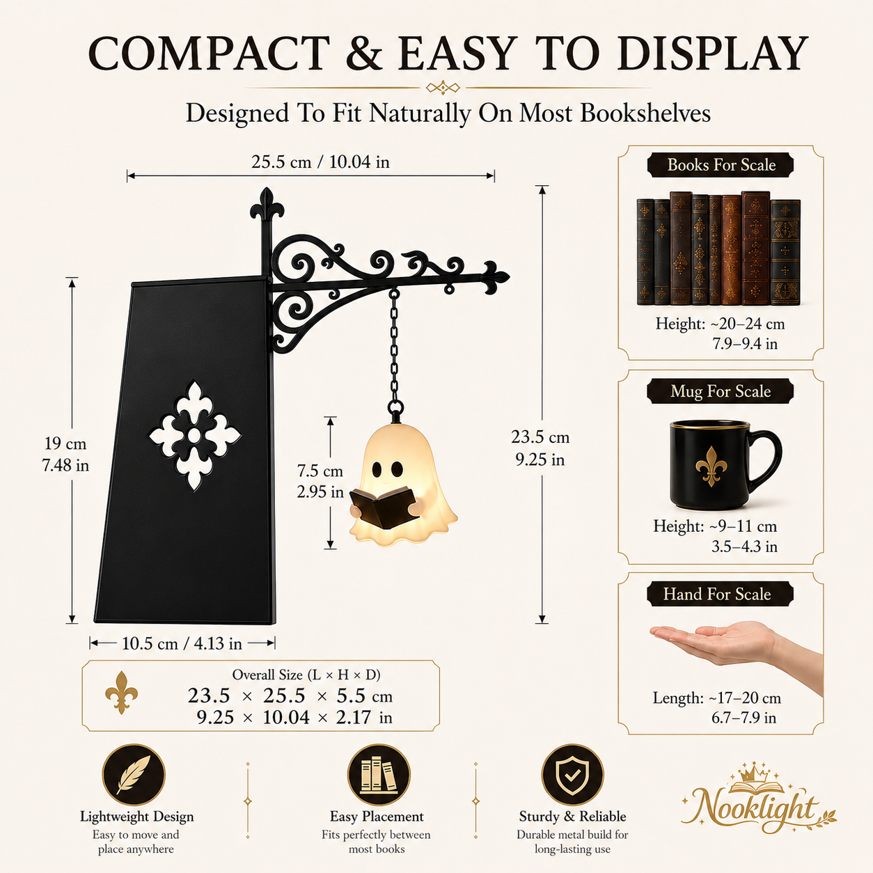 Library Lantern-Decorative Bookshelf Lighting