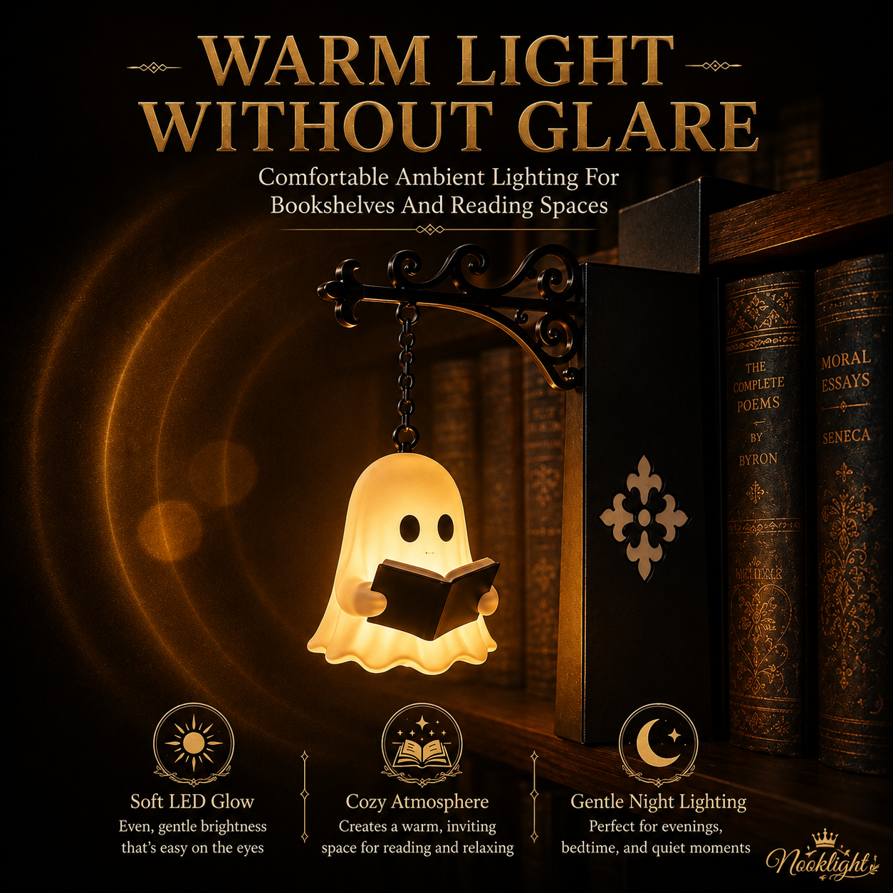 Library Lantern-Decorative Bookshelf Lighting